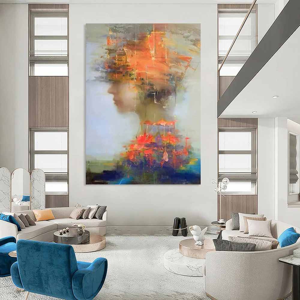 Fragmented Original Studio Figure Abstract Artwork BMS7Y